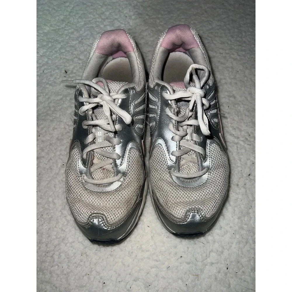 Nike Shox Quality Kids‎ Running Shoes Silver Pink 398425-100 Size 6Y